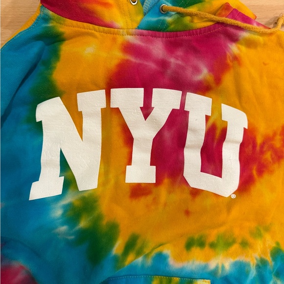 NYU Multicolor Tie-Dye Hoodie - Picture 3 of 4